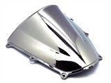 Honda Cbr 600 Rr Chrome Double Bubble Windscreen Shield 2005-2006